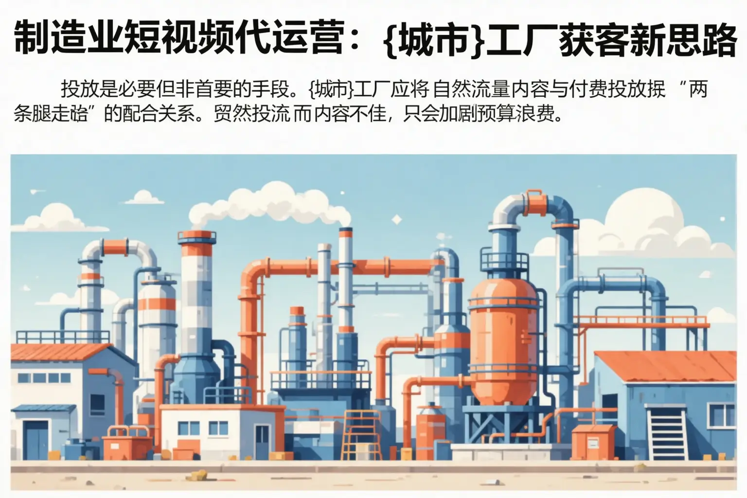 制造业短视频代运营:北戴河工厂获客新思路